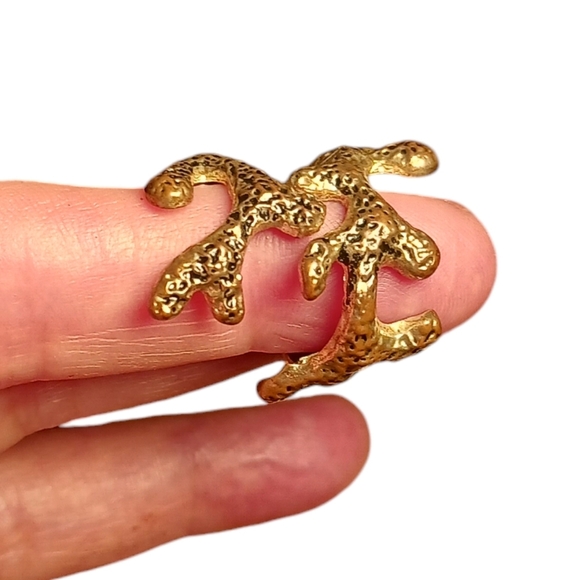 Coral Branch Vintage Fashion Ring Ladies Size 5 - Picture 1 of 5